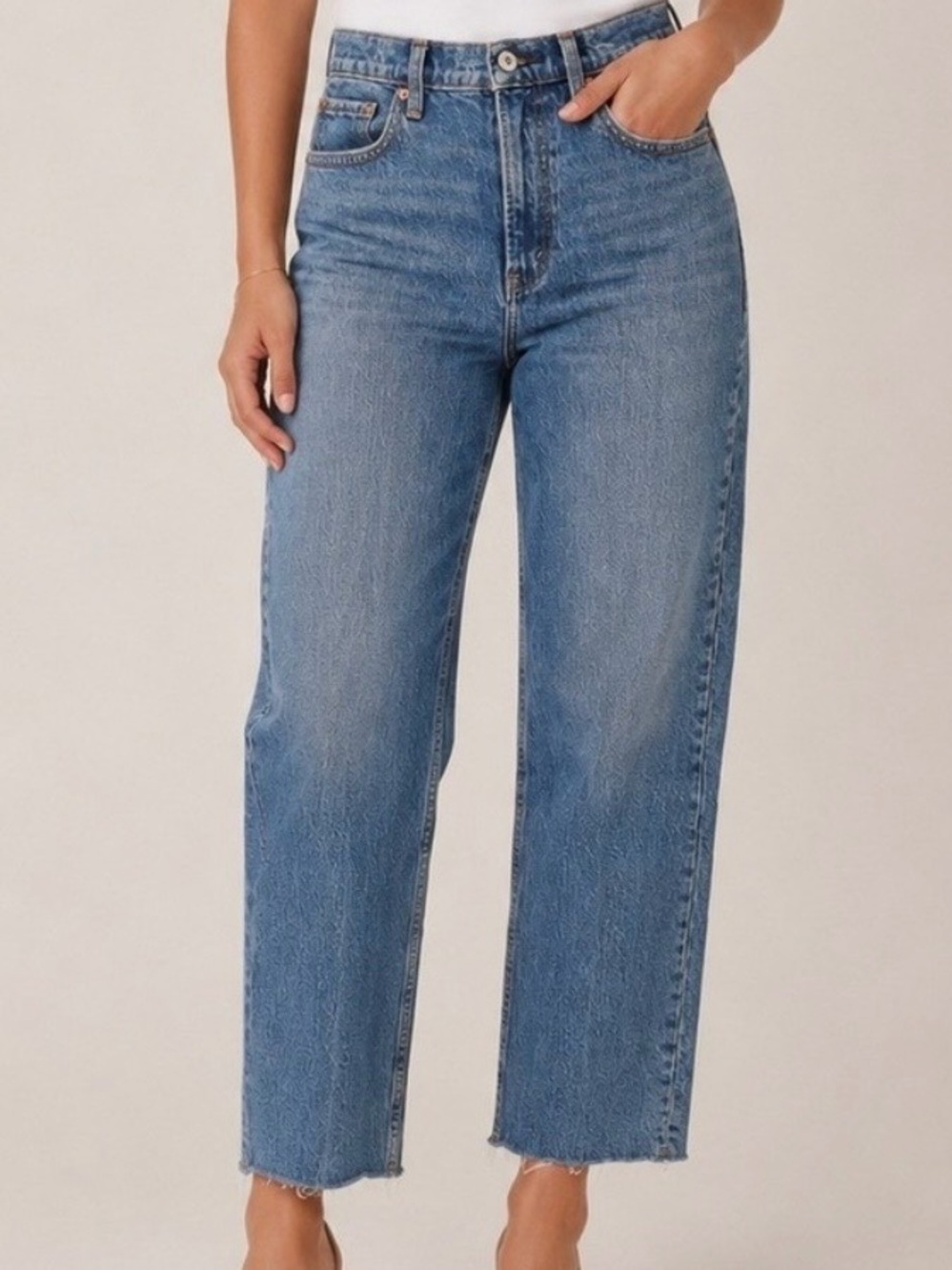 Abercrombie & Fitch The Vintage Straight High Rise Curve Love Jeans 28 Short